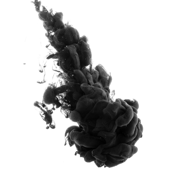 Abstract acrylic black paint  - Φωτογραφία, εικόνα