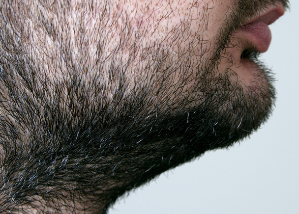 Close-up van de mannelijke baard details - Foto, afbeelding