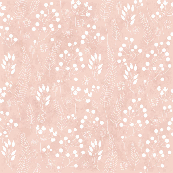 Seamless floral vector pattern - Vecteur, image