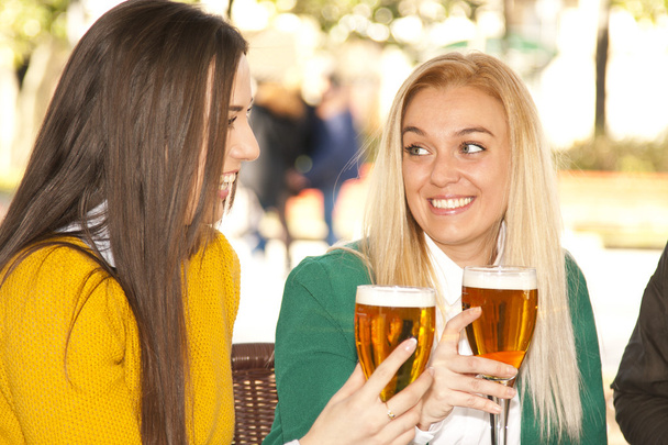 friends with beers - Photo, Image