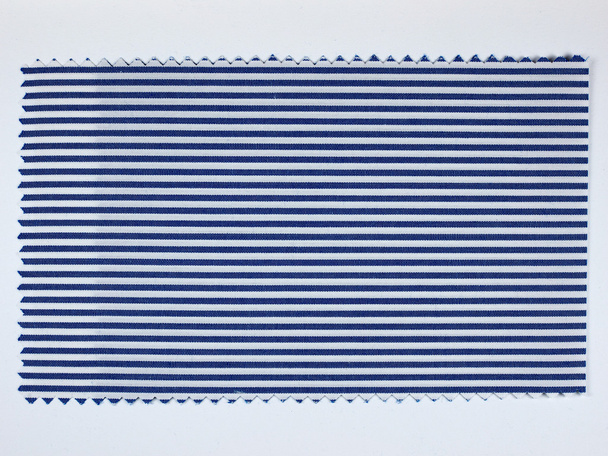 Blue Striped fabric sample - Photo, Image