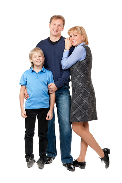 šťastná rodina. otec, matka a chlapce - Fotografie, Obrázek
