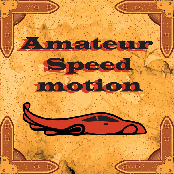 Amateur-Hochgeschwindigkeitsverkehr - Vektor, Bild