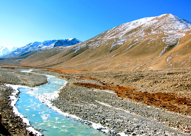 horský potok na everest základní tábor, tibet - Fotografie, Obrázek