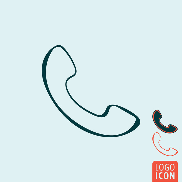 Phone icon isolated - Vector, Image