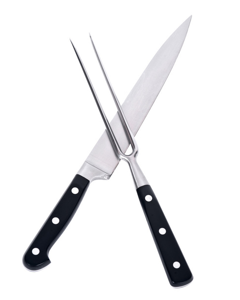couteau et fourchette à découper
 - Photo, image