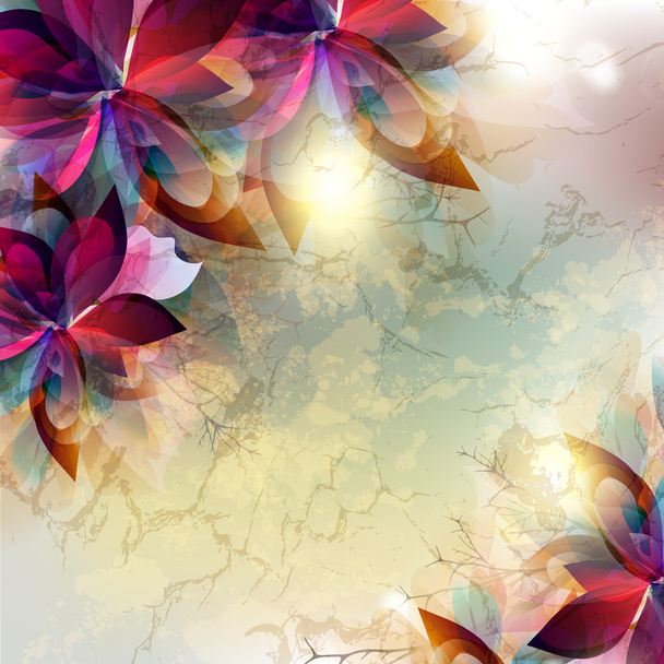 Vector floral kleurrijke achtergrond - Vector, afbeelding