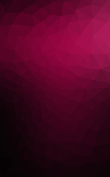 Patrón de diseño poligonal rosa oscuro, que consiste en triángulos y gradiente en estilo origami
. - Foto, imagen