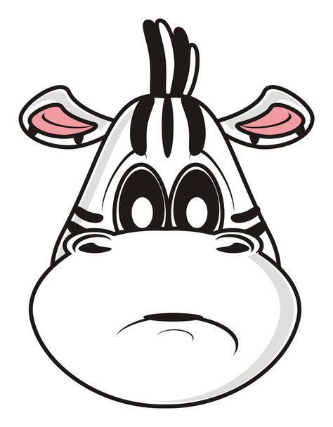 sad face zebra - Photo, Image