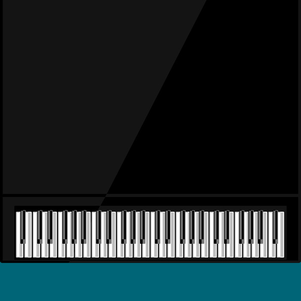 Abstract background with grand piano - Vector, Image