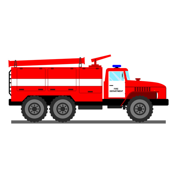 Illustration vectorielle voiture incendie
 - Vecteur, image