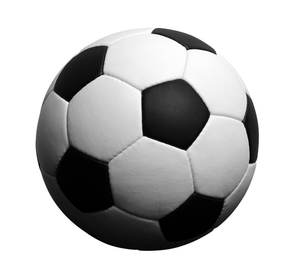 Fußball auf weiß - Foto, Bild