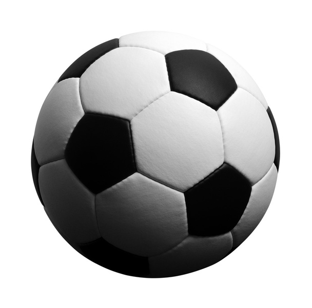 Pelota de fútbol en blanco
 - Foto, imagen