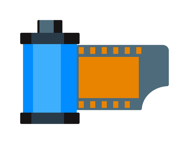 Camera vintage film Roll cartridge vector illustratie. - Vector, afbeelding