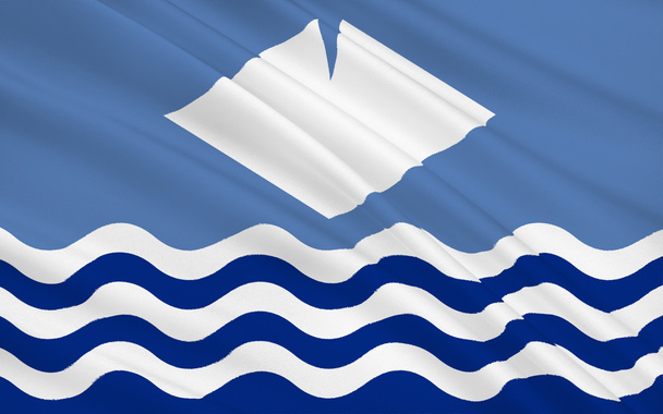 Wight-sziget zászlaja egy megye (Anglia) - Fotó, kép