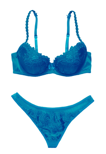 Brassiere and panty isolated with clipping paths - Foto, Imagem