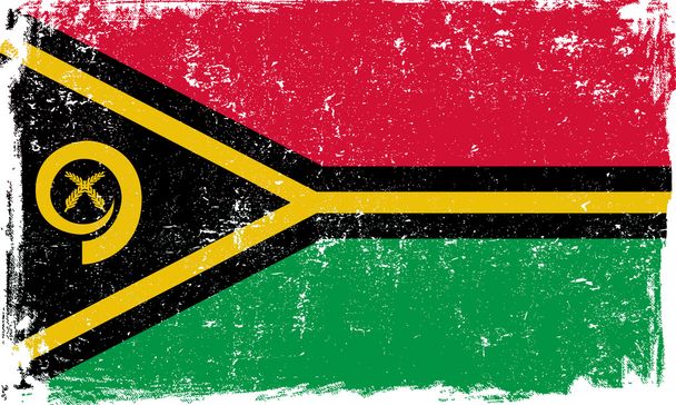 Vanuatu vektör bayrak beyaz - Vektör, Görsel