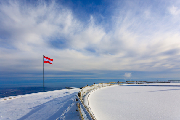 Panorama de invierno con nieve
 - Foto, Imagen