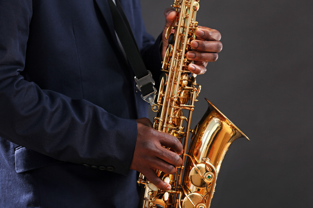 African American jazz musician  - Foto, Bild