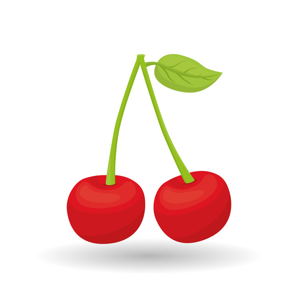 cherry icon design - Vector, Image