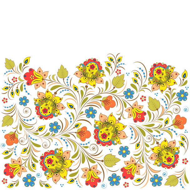 patrón floral ruso tradicional
. - Vector, imagen