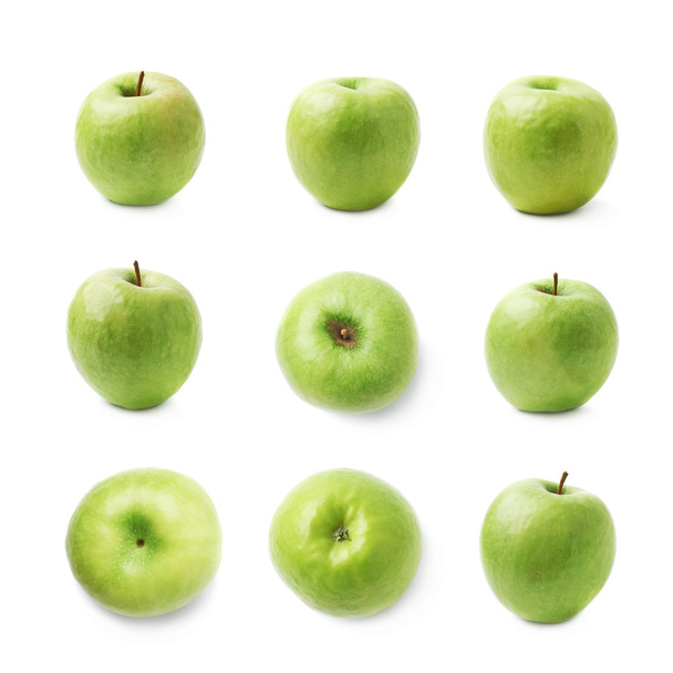 Ripe green apple isolated - Zdjęcie, obraz