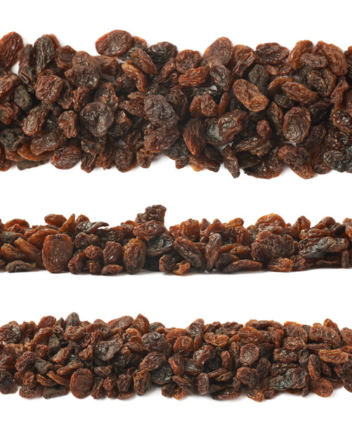 Line of raisins isolated - Foto, Imagem