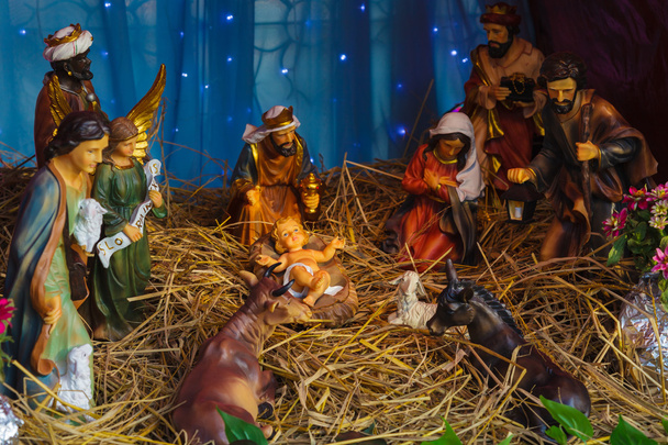 A karácsony Jézus szobra. - Fotó, kép