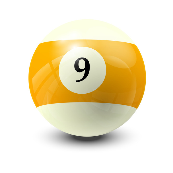 billiard ball 9 - Вектор, зображення