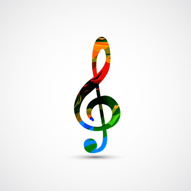 Music note Icon background easy all editable - Vector, Image