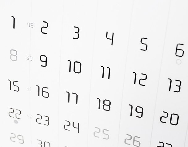 Calendar page with selective focus - Photo, Image