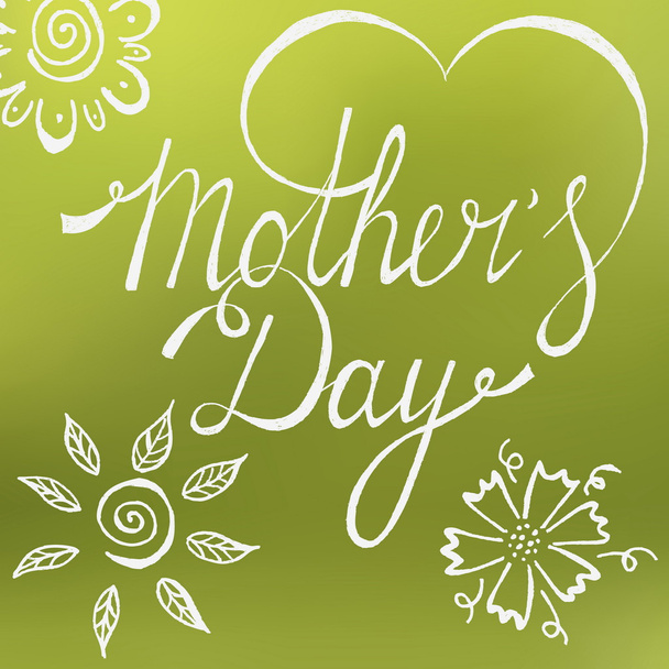 Happy Mothers Day  lettering - Vektör, Görsel