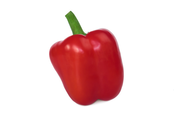 Singolo peperone rosso isolato su bianco
 - Foto, immagini