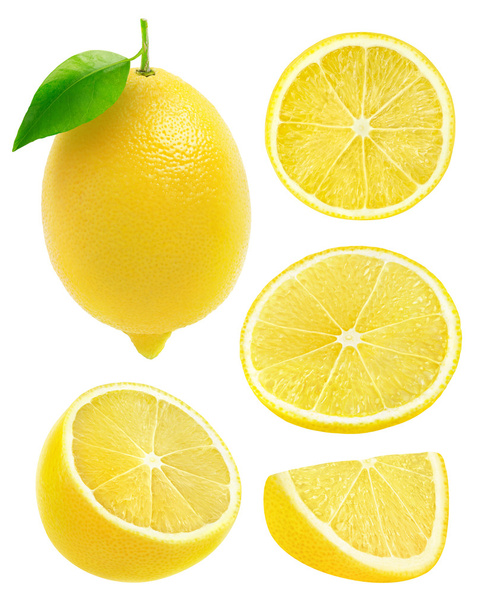 Isolated collection of lemons - Foto, afbeelding