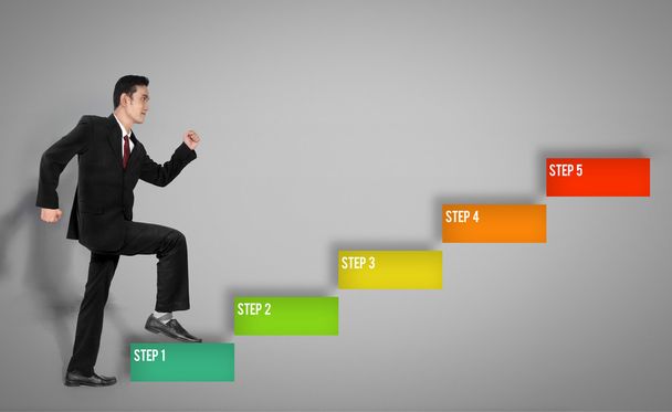 5 βήματα για επιχειρηματίας - Φωτογραφία, εικόνα
