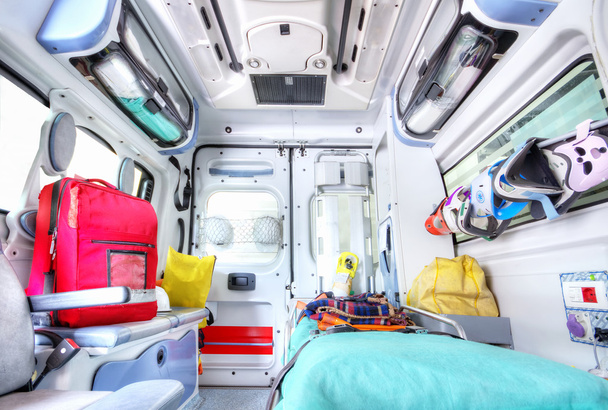 Interior of an ambulance - Photo, Image