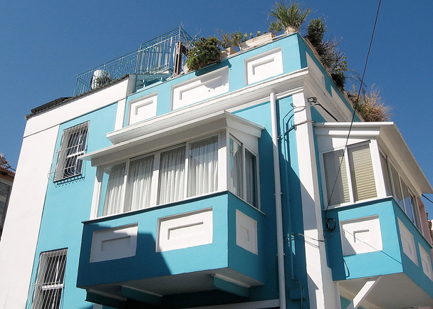 Тель Авів Neve Tsedek синій дім 2008 - Фото, зображення