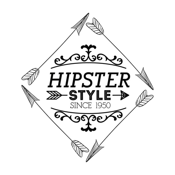 Hipster стиль дизайну
 - Вектор, зображення