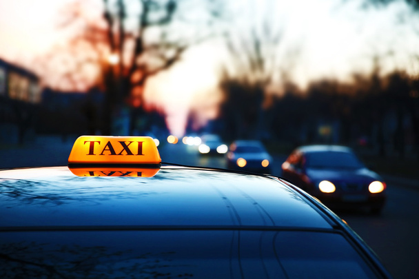 Taxi car on street - Photo, Image