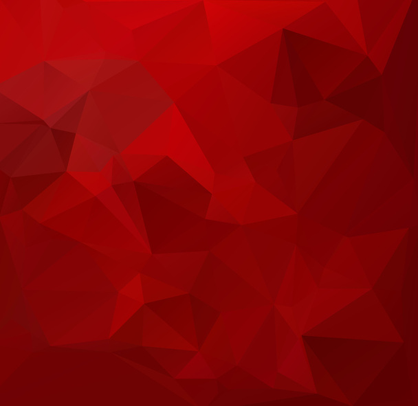 赤多角形モザイク背景,クリエイティブデザインテンプレート - ベクター画像
