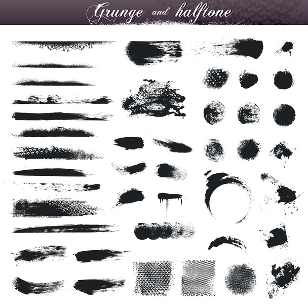 Elementos de design Grunge
 - Vetor, Imagem