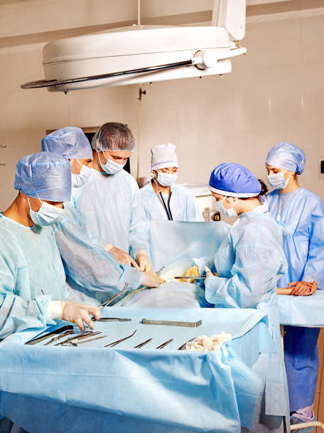 Patient on gurney in operating room. - Photo, Image
