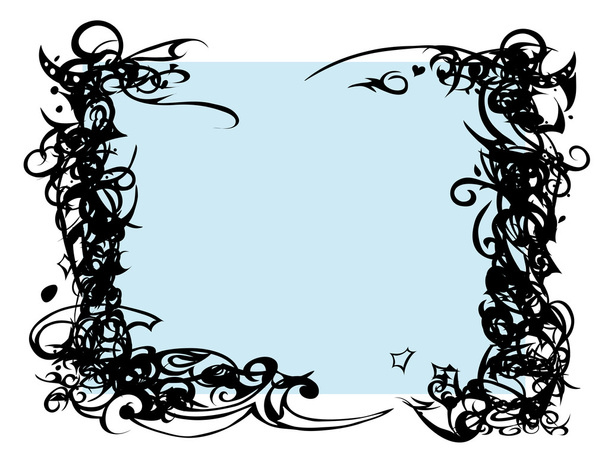Swirly pattern frame - Διάνυσμα, εικόνα