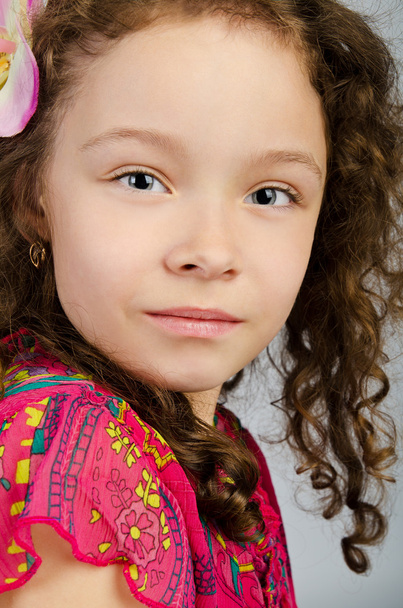 Portrait of cute little girl - Fotó, kép