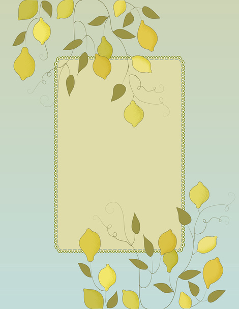 Lemon Grove - háttér - Vektor, kép