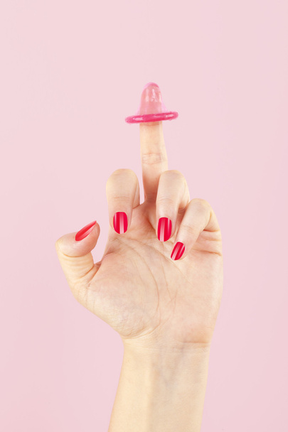 Középső ujját a nemi úton terjedő betegségek. - Fotó, kép
