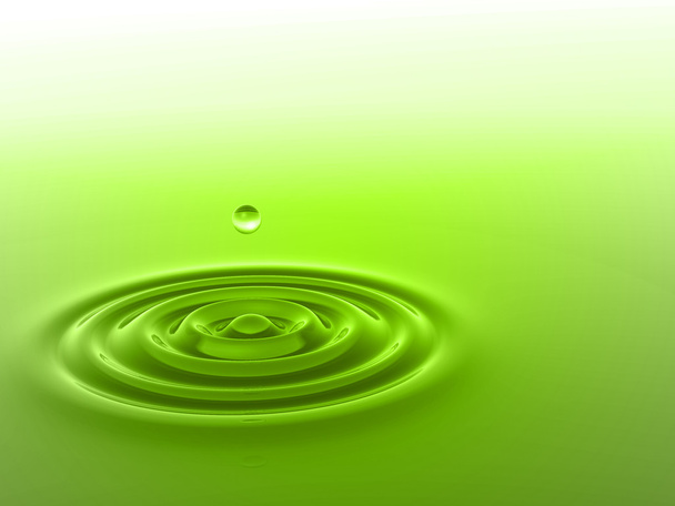 goccia liquida verde che cade
  - Foto, immagini
