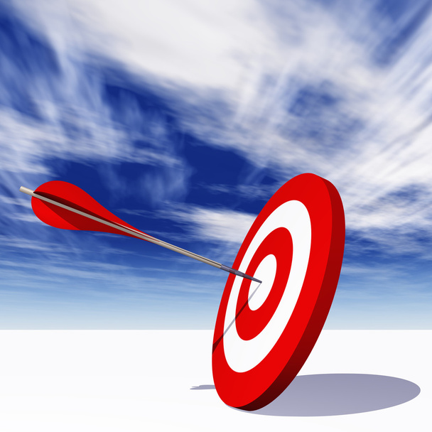 dart target board with arrow  - Photo, Image