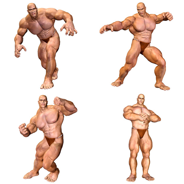 muskulöse Männer packen - 1von2 - Foto, Bild