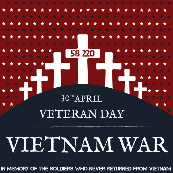 ベトナム戦争。英霊記念日 - ベクター画像